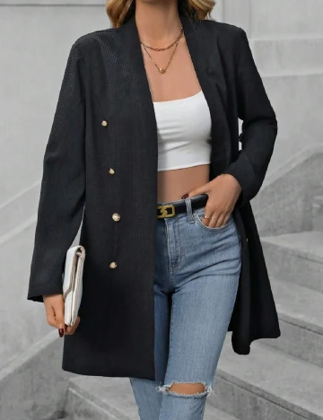 Blazer SHEIN, negru