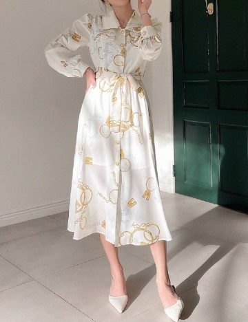 
						Rochie medie Dazy, alb