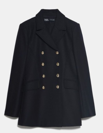 Palton Zara, negru, XS