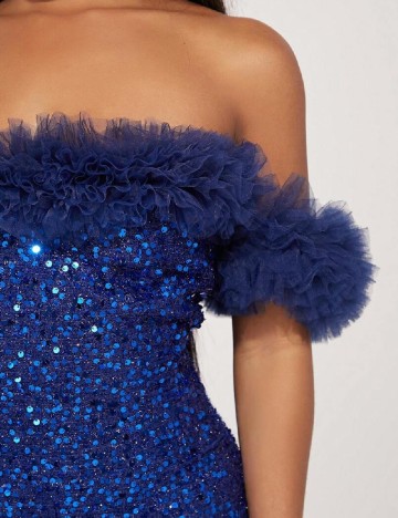 Rochie scurta SHEIN, albastru