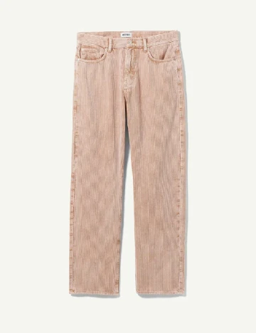 Pantaloni Weekday, roz pal