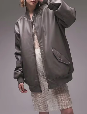 Geaca Oversize Top Shop, gri