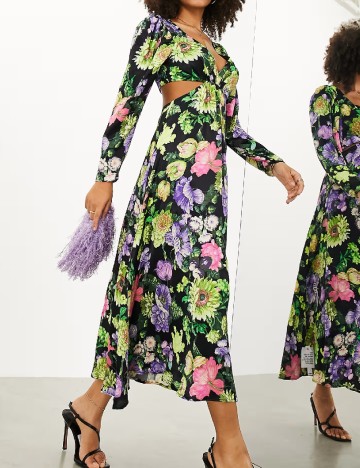 
						Rochie lunga ASOS, floral print