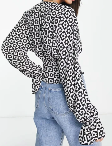 Top ASOS, negru Negru