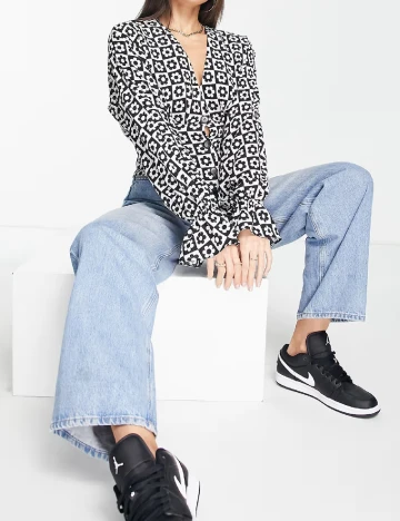 Top ASOS, negru Negru
