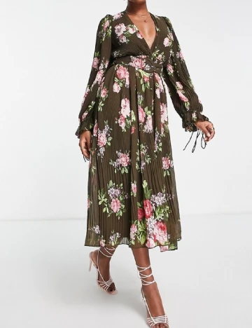 Rochie medie ASOS, floral Floral print