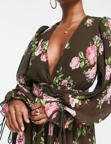 Rochie medie ASOS, floral Floral print