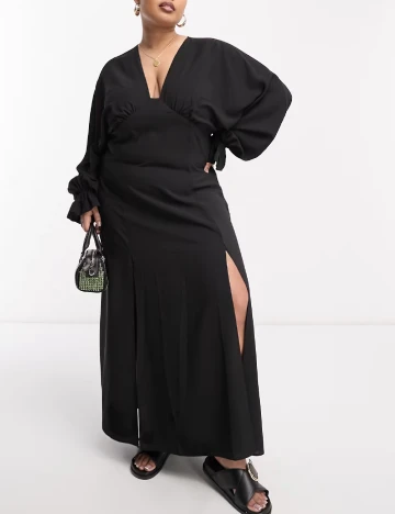 Rochie lunga ASOS Curve, negru Negru