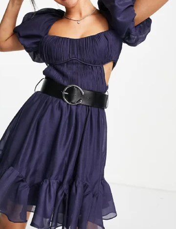 Rochie scurta ASOS, bleumarin Albastru
