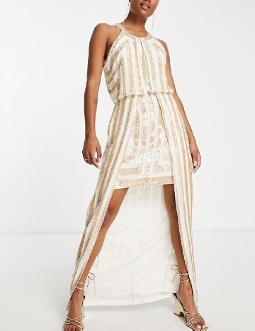 
						Rochie lunga ASOS, crem