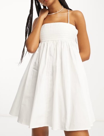 
						Rochie scurta ASOS, alb