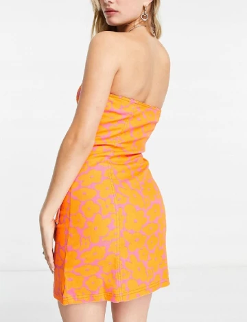 Rochie scurta COLLUSION, portocaliu