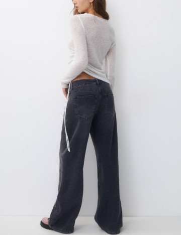 Bluza Pull&Bear, alb