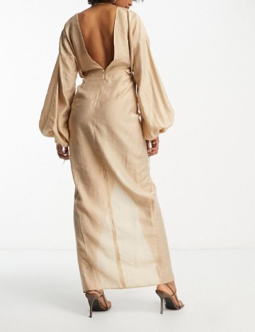 Rochie lunga ASOS, crem