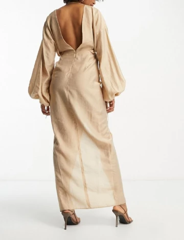 Rochie lunga ASOS, crem