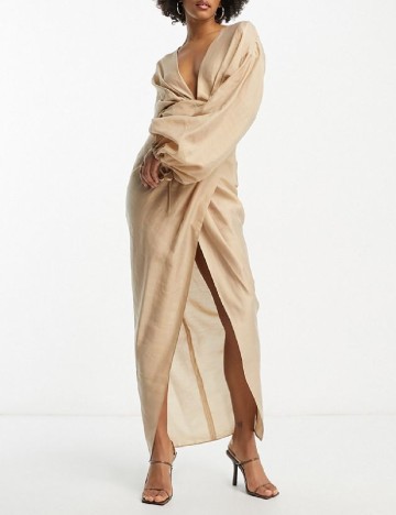 Rochie lunga ASOS, crem