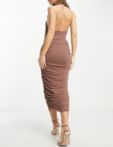 Rochie medie ASOS, maro