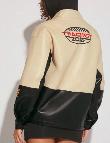 Jacheta SHEIN, crem/negru