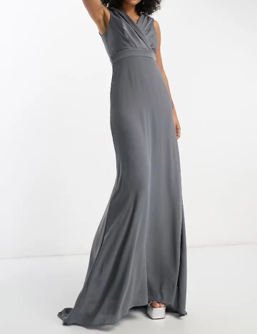 Rochie lunga TFNC London, gri inchis Gri