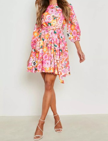 
						Rochie scurta Boohoo, floral print