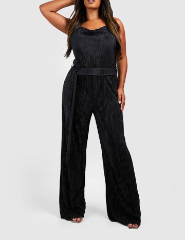 
						Salopeta Boohoo Plus Size, negru