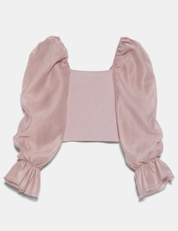 Top Zara, roz pudra inchis, L