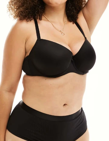 Sutien Ivory Rose Curve, negru Negru