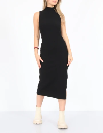 Rochie medie Stradivarius, negru Negru