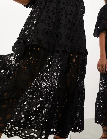 Rochie lunga ASOS, negru Negru