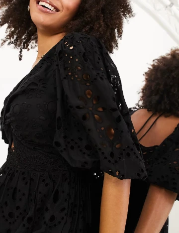 Rochie lunga ASOS, negru Negru