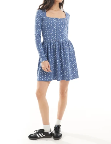 Rochie scurta ASOS, albastru