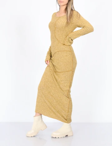 Rochie lunga SHEIN, mustar