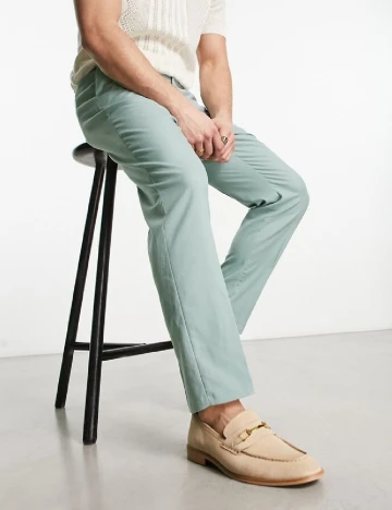 Pantaloni New look, verde deschis
