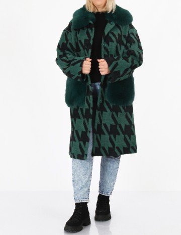 
						Palton reversibil No-l-ita, verde