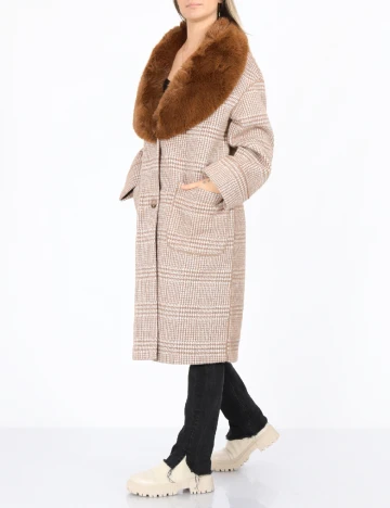 Palton reversibil No-l-ita, maro