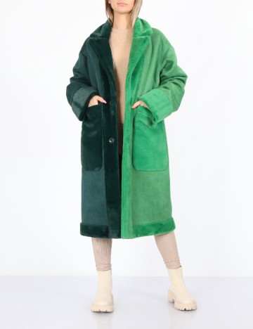 
						Palton reversibil No-l-ita, verde