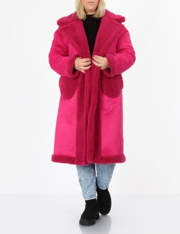 
						Palton reversibil No-l-ita, roz