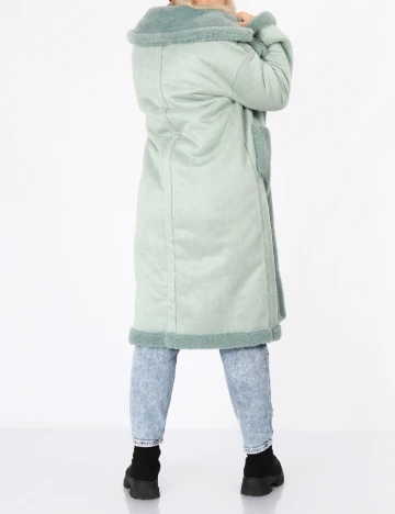 Palton reversibil No-l-ita, verde Verde
