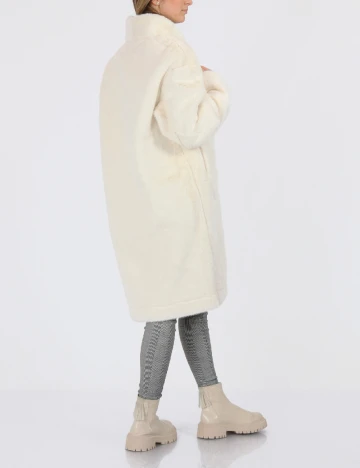 Palton reversibil No-l-ita, alb Alb