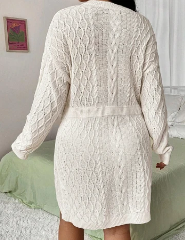 Rochie scurta SHEIN CURVE, ecru