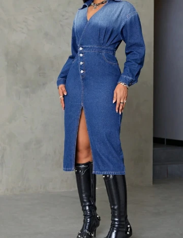 Rochie medie SHEIN, albastru