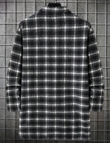 Jacheta SHEIN Plus Size Men, negru Negru