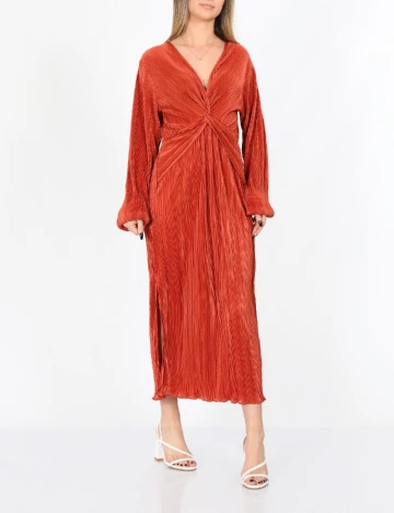 Rochie medie SHEIN, caramiziu