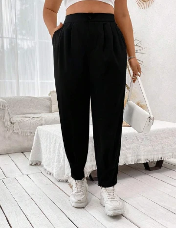 Pantaloni SHEIN CURVE, negru Negru