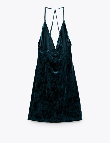 Rochie Zara, albastru petrol inchis, S