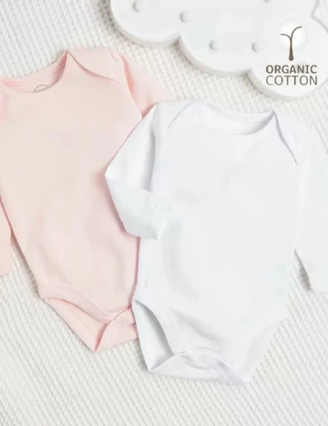 Set body Cool Club, alb/roz