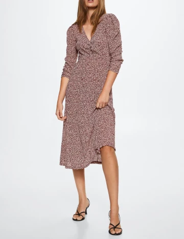 Rochie medie Mango, visiniu