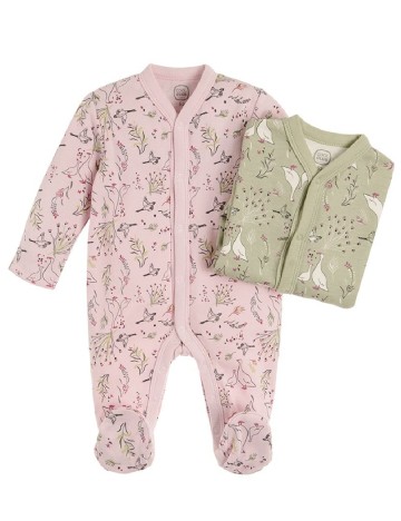 
						Set salopete 2 perechi Cool Club, roz/verde