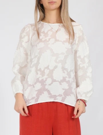 Bluza Pieces, alb