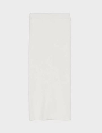 Fusta Bershka, alb, M